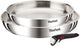 Tefal Ingenio Emotion l8969345 – 3-teiliges Pfannenset – Edelstahl-Bratpfannen 24 x 28 cm – abnehmbarer Griff – stapelbar – induktionsgeeignet – ofenfest – ohne Beschichtung