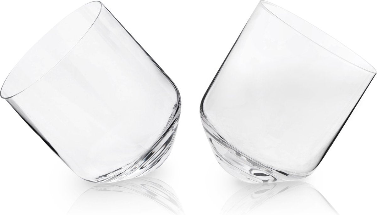 Viski rollendes Whiskyglas – Kristall – 354 ml – 2 Stück