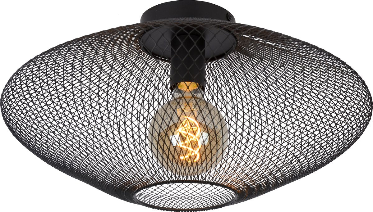 Lucide Mesh - Deckenleuchte (Deckenleuchte) - ø 45 cm - 1xe27 - schwarz