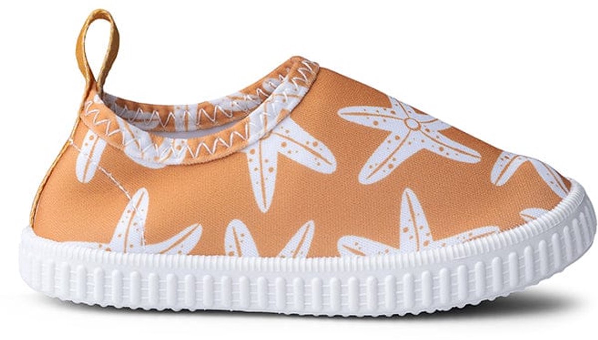 Badeutensilien – Wasserschuhe – 0–7 Jahre – Orange – 19–32 – Sternendruck – UV-Schutz – rutschfest