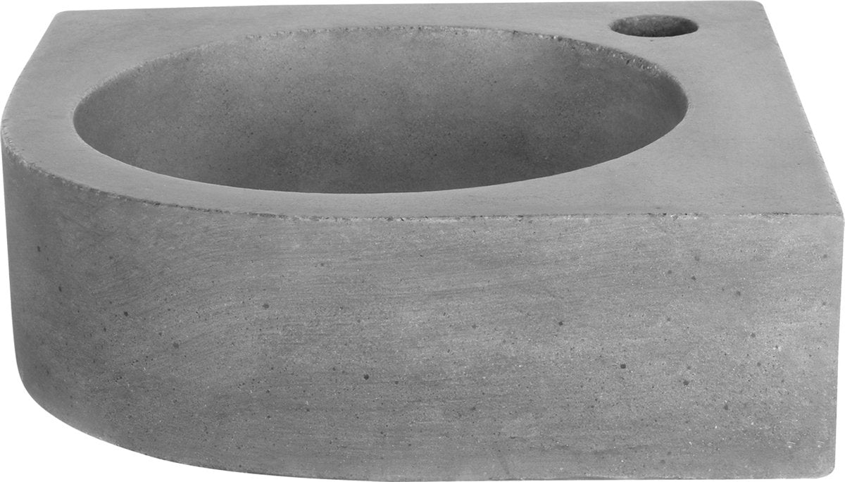 Differnz Cleo Eckbrunnen 31,5x31,5x10cm Beton dunkelgrau