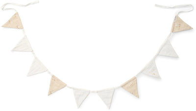 Little Dutch Girlande mit Fahnen – Beige – Neugeborene Naturals – kleine Gans