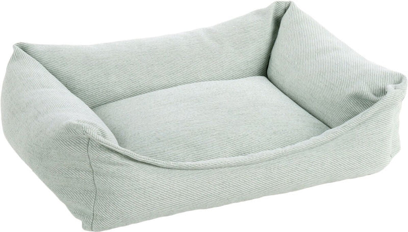 Orthopädisches Hundebett Flamingo – Orthopädisches Hundebett – Premium-Linie – reines Luxus-Hundebett 65 x 50 x 20 cm – extra Memory-Schaum für maximalen Komfort – Baldar-Korb grün