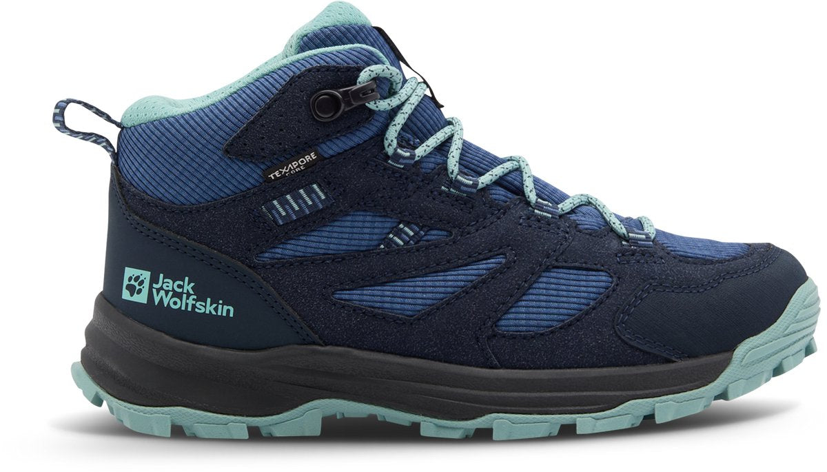 Jack Wolfskin Vojo Tour Texapore Mid Wanderschuhe blau EU 35 Jungen, Mädchen