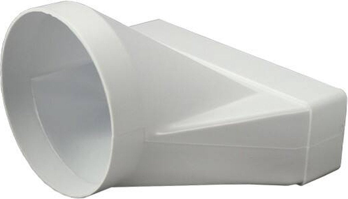 Europlast rechteckiger Kunststoffadapter ø125mm - 220x55mm - ksd25-125