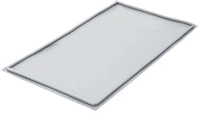 Proplus aufblasbare Bodenplane – 2,50 x 3,50 m – wasserdichtes PVC – aufblasbarer Rand – grau