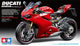 Tamiya Modellbausatz Militärfahrzeuge – 14129 Ducati 1199 Panigale S – Motorrad aus Kunststoff – 1:12 – Modellbau