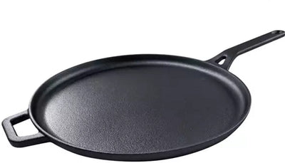 Kinghoff kh1895 Pfannkuchenpfanne aus Gusseisen – ø29 cm, ideal zum Backen, Braten und Grillen