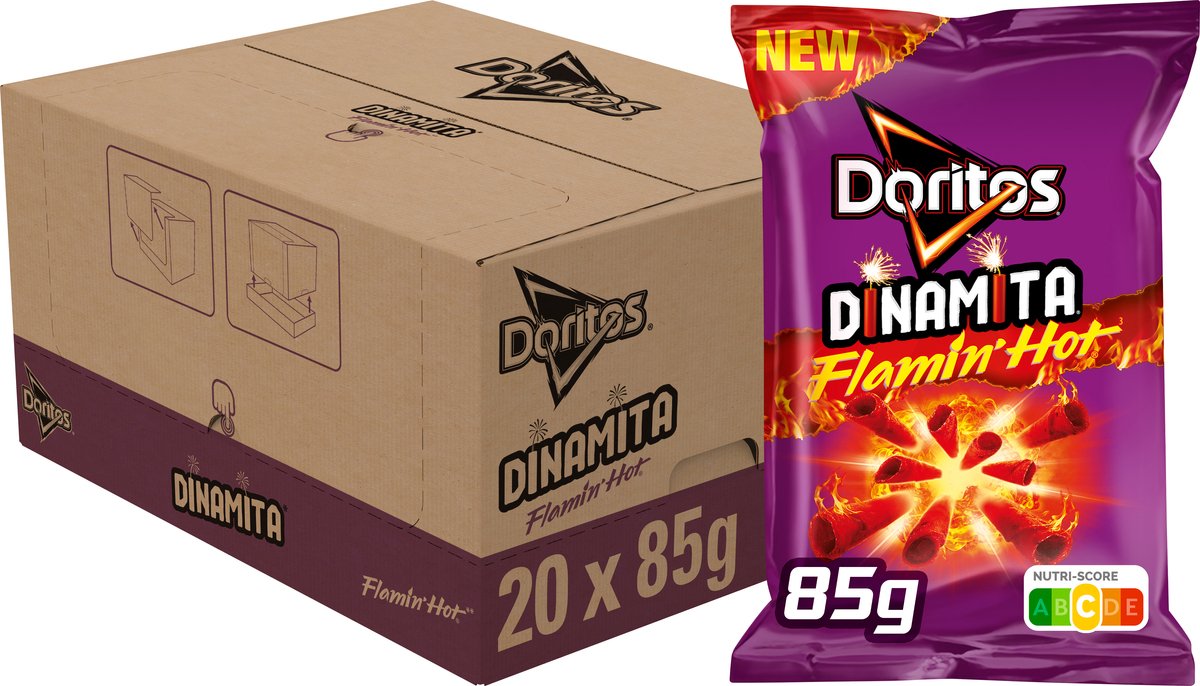 Doritos Dinamita Flamin Hot Chips 20 x 85 Gramm