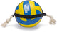 Beeztees Action-Volleyball mit Seil – Hundespielzeug – Gummi – Blau Gelb – 48 x 20,4 x 20,4 cm