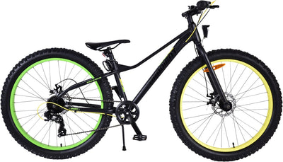 Volare Gradient Kinderfahrrad - Jungen - 26 Zoll - Schwarzes Gelbgrün - 7 Geschwindigkeit - Prime Collection