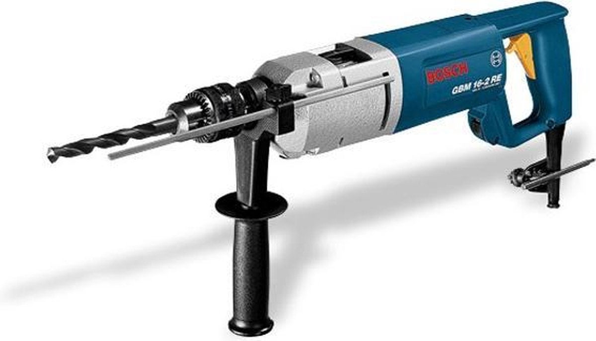 Bosch Bohrmaschine GBM 16-2 re (Tiefenanschlag 310 mm, Handgriff, Zahnbohrfutter 16 mm)