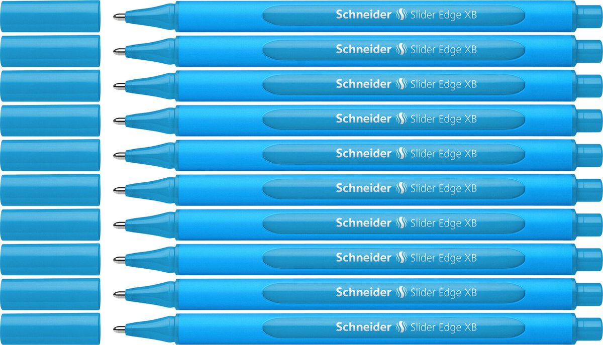 Schneider Schreibgeräte Schneider Kugelschreiber – Schiebekante – XB – Hellblau – 10 Stück – S-152210-10