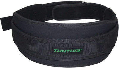 Tunturi Hebegürtel 90 cm – Hantelgürtel für Kreuzheben – Powerlift-Gürtel für Kniebeugen – Fitnessgürtel – Eva-Schaum – Schwarz