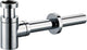 Plieger Design Tassensiphon - 5 4 - mit 30 cm Wandrohr und Rosette - Edelstahl