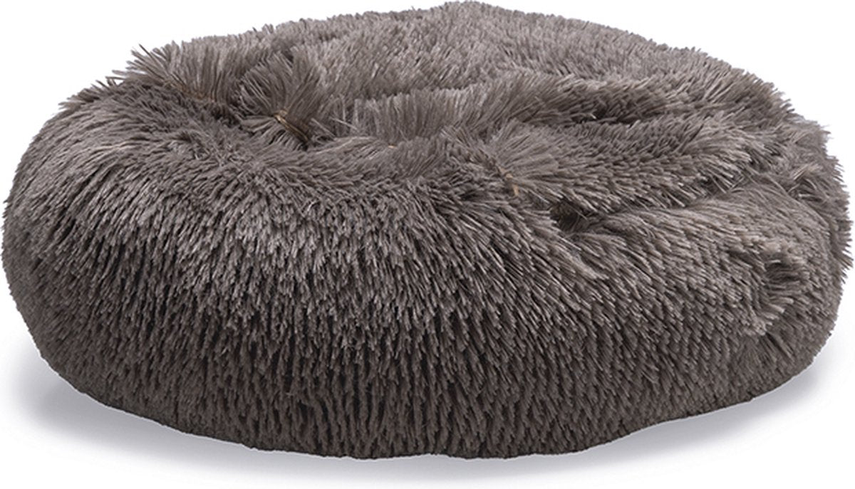 Beeztees Yala – Hundebett – Plüsch – flauschig – braun – Durchm. 50 cm