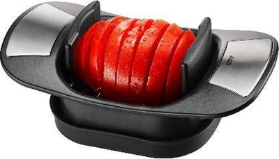 Gefu Caprese-Scheibenschneider – für Mozzarella, Gemüse und Obst – 8 mm Schnittstärke – Edelstahl