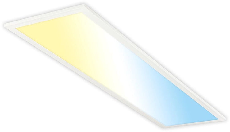 B.K.licht briloner piatto – Deckenleuchte – Eek eine Lichtquelle* – LED-Panel – dimmbar mit Fernbedienung – CCT einstellbar – weiß – 100 x 25 x 6 cm