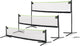 Exit Toys Exit verstellbares Sportnetz 155x300cm – Volleyballnetz – Badmintonnetz – Tennisnetz – höhenverstellbar – Outdoor – Schwarz