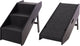 Flamingo Hundelauftreppe Pino Schwarz – 2-in-1 klappbare Einstiegshilfe – 62x36x51 cm – bis 40 kg – Hundetreppe MDF