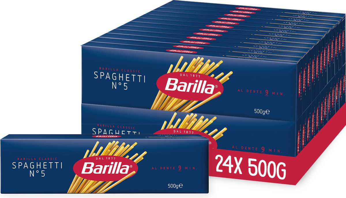 Barilla Spaghetti – traditionell italienisch – Pasta – 24 x 500 g