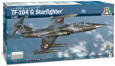 Italeri Modellbausatz Flugzeug – 2509 TF-104 g Starfighter (nl Abziehbilder) aus Kunststoff – 1:32 – Modellbau