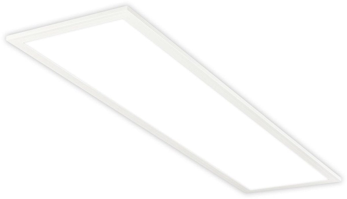 B.k.licht briloner simple – Badezimmer-Deckenleuchte – eine Lichtquelle* – Badezimmerbeleuchtung – neutralweißes Licht – 13,5 W – 2900 lm – weiß – 100 cm