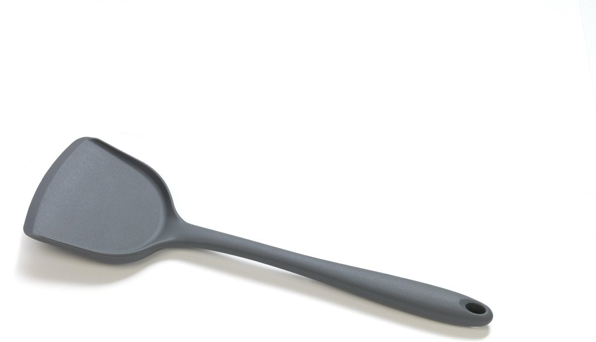 Grundlegender kulinarischer Wok-Spatel – Silikon – 32 cm – Grau