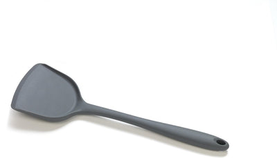 Grundlegender kulinarischer Wok-Spatel – Silikon – 32 cm – Grau