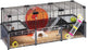 Ferplast Multipla Hamster groß – modularer Hamsterkäfig – 107,5 x 37,5 x 42 cm – inklusive Laufrad