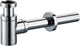 Plieger Design Tassensiphon gekürzt rund 5 4 mit Wandrohr 30cm mit Chromrosette
