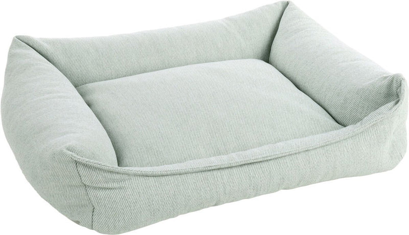 Orthopädisches Hundebett Flamingo – Orthopädisches Hundebett – Premium-Linie – reines Luxus-Hundebett 80 x 67 x 22 cm – extra Memory-Schaum für maximalen Komfort – Baldar-Korb grün