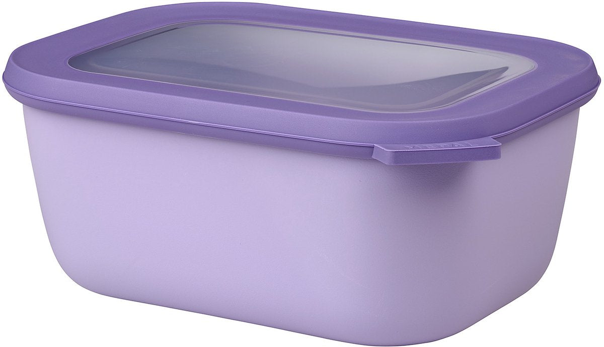 Mepal – Multi-Bowl-Cirqula-Lebensmittelbehälter – 1500 ml – rechteckig – leuchtendes Flieder
