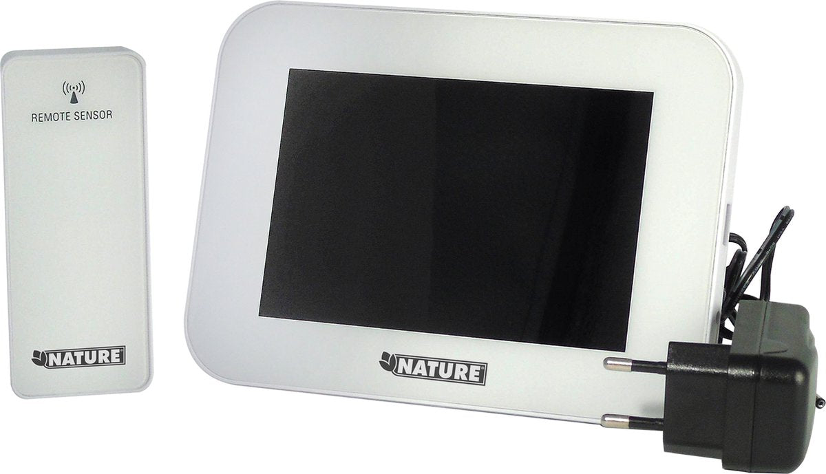 Nature Wetterstation Digital H12.5 x 17,5 x 2,5 cm Weiß