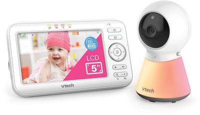 Vtech VM5254 Babyphone mit Kamera – 5-Zoll-Bildschirm – adaptives Nachtlicht – Rücksprechfunktion