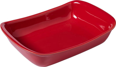 Pyrex Supreme – Auflaufform – rechteckig – rot – Keramik – 33 x 7 x 23 cm