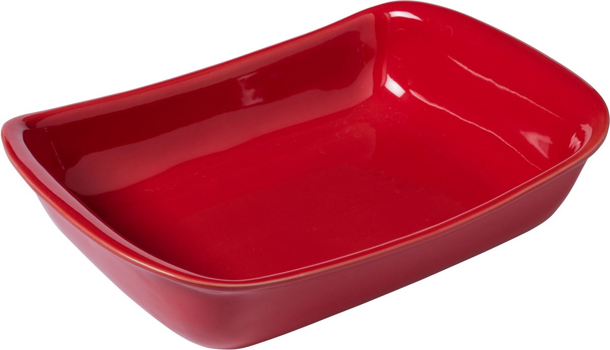 Pyrex – Supreme Backform rechteckig 3,2 Liter – rot – Keramik