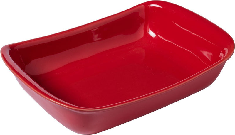 Pyrex – Supreme Backform rechteckig 3,2 Liter – rot – Keramik