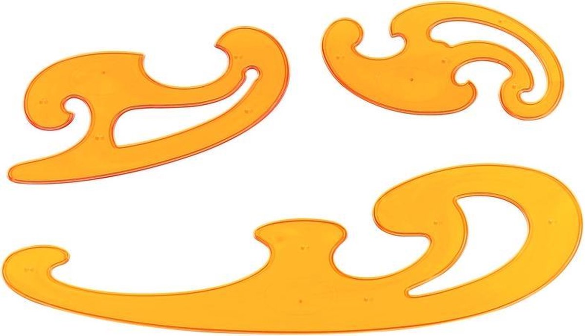 Aristo Burmester-Set – Set 3-teilig – orange transparenter Kunststoff – AR-5039