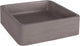 Differnz Marba Waschbecken quadratisch 40x40x12 Beton hellgrau