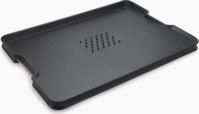 Joseph Joseph – Cut, Carve Plus Schneidebrett groß – Kunststoff – schwarz
