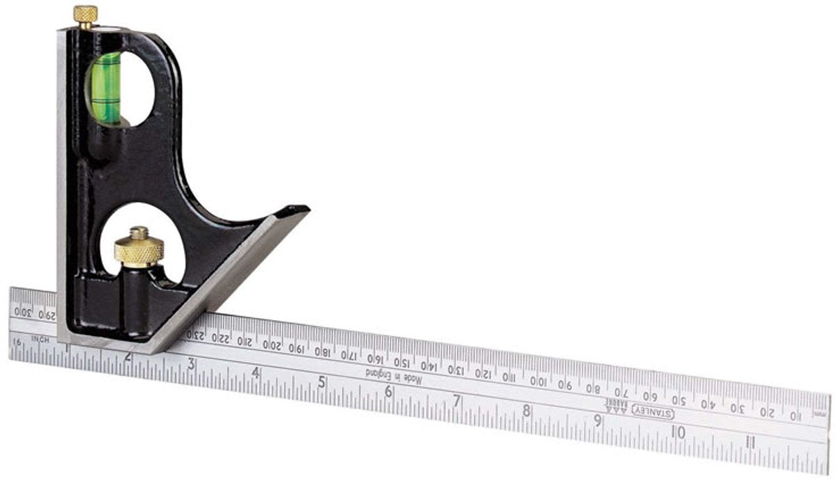 Stanley 0-46-151 Serie – Universal-Winkelmessgerät – 300 mm – libella – Gusseisengehäuse