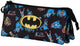 Karactermania – Looney Tunes – Batman Tunes Triple Fan 2.0 Zeichenetui – Federmäppchen – Stiftetui – Stifttasche – Schwarz