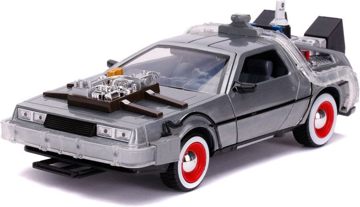 Jada Toys 1 24 Delorean Zurück in die Zukunft Teil III mit funktionierenden Lichtern