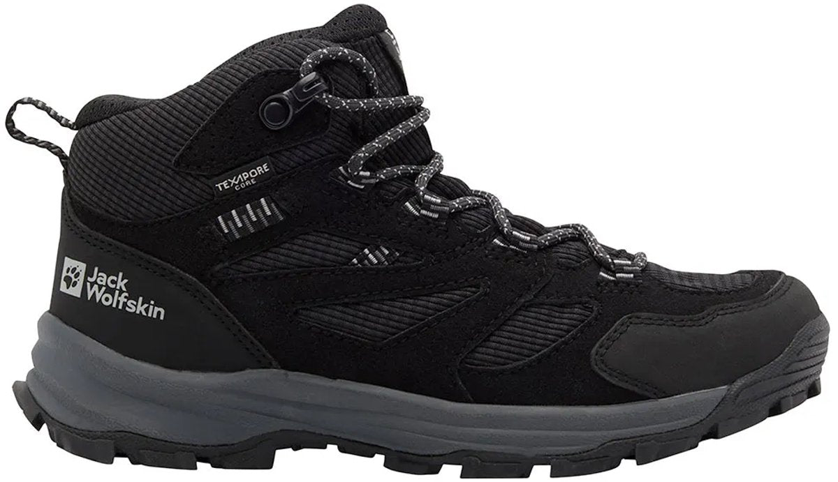 Jack Wolfskin Vojo Tour Texapore Mid Wanderschuhe schwarz EU 33 Jungen, Mädchen