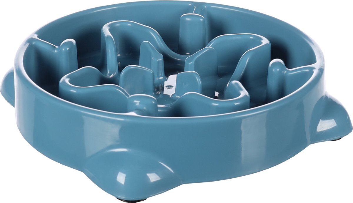 Flamingo Anti-Fresser-Hund – Slow Feeder – Hundefutternapf – ø21,5 cm – 800 ml – Beno-Futternapf – Benzin – rund