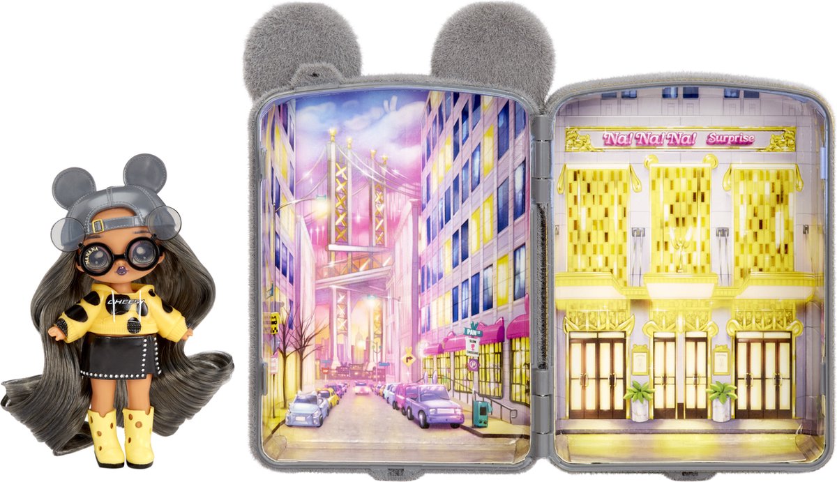 Nach! nach! nach! Überraschung – Mini-Rucksack-Spielset – kitschig – Mini-Puppe