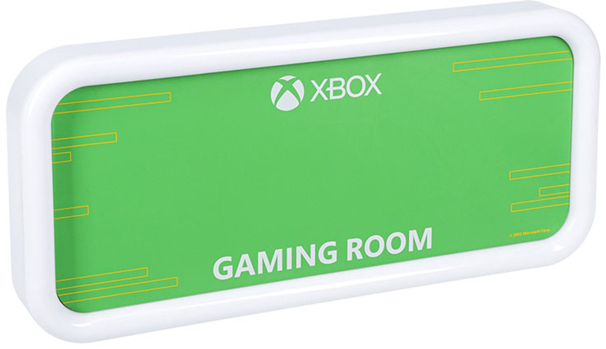 Xbox-Wandlampe, Namensschild für den Raum