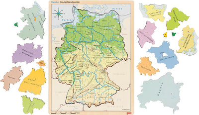 Goki Holzschicht Puzzle Deutschland, 98.