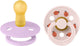 Bibs Studio Color Schnuller – rund – 2 Stück – 6–18 Monate – Marienkäfer-Violett-Sky-Mix